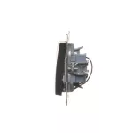 Simon 54 WMDL-0311xx-049 Łącznik potrójny z podświetleniem LED (moduł) 10AX, 250V~, szybkozłącza; czarny