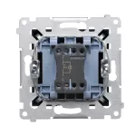 Simon 54 WMDL-011xP2-049 Przycisk pojedynczy zwierny z podświetleniem LED bez piktogramu (moduł) 16AX, 250V~, zaciski śrubowe; czarny