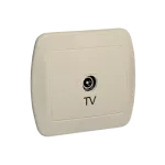 Simon Akord WMAA-43000x-9013 Gniazdo antenowe pojedyncze. Montaż na łapki lub wkręty; beż