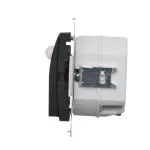 Simon 54 WMDO-SCBxx1-049 Oprawa oświetleniowa LED z czujnikiem ruchu, 230 V AC, 1.4 W, białe neutralne 4000K; czarny