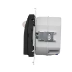 Simon 54 WMDO-SCB141-049 Oprawa oświetleniowa LED z czujnikiem ruchu , 14 V DC, 0.78 W, białe neutralne 4000K; czarny !Wymagany zasilacz 14V