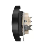 Simon 54 Nature WMDW-0021NM-049 Gniazdo wtyczkowe z uziemieniem z przesłonami podwójne do ramek NATURE (moduł) 16A, 250V~, zaciski śrubowe; czarny