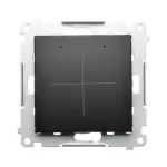 Simon 54 WMDC-008N3P-049 Elektroniczny łącznik/przycisk 4-krotny, do sterowania 4 obwodami (moduł); czarny