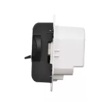 Simon 54 WMDR-02xxxx-049 Regulator temperatury z czujnikiem wewnętrznym (moduł) 16(2) A, 230V~. Montaż na wkręty; czarny