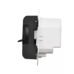 Simon 54 WMDR-01xxxx-049 Regulator temperatury z czujnikiem zewnętrznym (moduł) 16(2) A, 230V~. W komplecie czujnik zewnętrzny (sonda). Montaż na wkręty; czarny