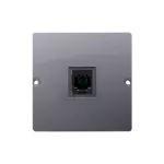 Simon Basic WMUT-0110xx-4013 Gniazdo telefoniczne RJ11 uniwersalne pojedyncze (moduł). Montaż na łapki lub wkręty; srebrny mat