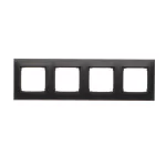 Simon 54 Premium WMDZ-0140xx-049 Ramka 4-krotna PREMIUM IP20 / IP44; czarny