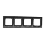 Simon 54 Premium WMDZ-0140xx-049 Ramka 4-krotna PREMIUM IP20 / IP44; czarny