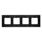 Simon 54 Nature WMDZ-0140xS-083 Ramka 4-krotna Nature-Metal, INOX DARK, IP20/IP44 (IP44-należy zastosować zestaw uszczelek DUN4)
