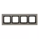 Simon 54 Nature WMDZ-0140xS-098 Ramka 4-krotna Nature-Beton, CZARNY CHARAKTER, IP20/IP44 (IP44-należy zastosować uszczelkę ramki DUN4)