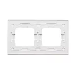 Simon 54 Nature WMDZ-0120xS-069 Ramka 2-krotna Nature-Szkło, SREBRNA PERŁA, IP20/IP44 (IP44-należy zastosować uszczelkę ramki DUN2)