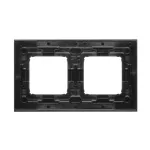 Simon 54 Nature WMDZ-0120xS-075 Ramka 2-krotna Nature-Szkło, WULKANICZNA LAWA, IP20/IP44 (IP44-należy zastosować zestaw uszczelek DUN2)