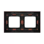Simon 54 Nature WMDZ-0120xS-087 Ramka 2-krotna Nature-Drewno, CZARNY ORZECH, IP20/IP44 (IP44-należy zastosować zestaw uszczelek DUN2)