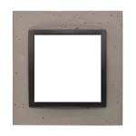 Simon 54 Nature WMDZ-0110xS-098 Ramka 1-krotna Nature-Beton, CZARNY CHARAKTER, IP20/IP44 (IP44-należy zastosować uszczelkę ramki DUN1)