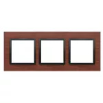 Simon 54 Nature WMDZ-0130xS-087 Ramka 3-krotna Nature-Drewno, CZARNY ORZECH, IP20/IP44 (IP44-należy zastosować zestaw uszczelek DUN3)