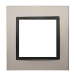 Simon 54 Nature WMDZ-0110xS-081 Ramka 1-krotna Nature-Metal, SATYNOWA NOC, IP20/IP44 (IP44-należy zastosować uszczelkę ramki DUN1)