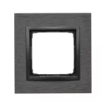 Simon 54 Nature WMDZ-0110xS-083 Ramka 1-krotna Nature-Metal, INOX DARK, IP20/IP44 (IP44-należy zastosować uszczelkę ramki DUN1)