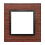 Simon 54 Nature WMDZ-0110xS-087 Ramka 1-krotna Nature-Drewno, CZARNY ORZECH, IP20/IP44 (IP44-należy zastosować uszczelkę ramki DUN1)