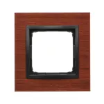Simon 54 Nature WMDZ-0110xS-087 Ramka 1-krotna Nature-Drewno, CZARNY ORZECH, IP20/IP44 (IP44-należy zastosować uszczelkę ramki DUN1)