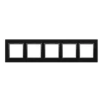 Simon 54 Nature WMDZ-0150xS-075 Ramka 5-krotna Nature-Szkło, WULKANICZNA LAWA, IP20/IP44 (IP44-należy zastosować zestaw uszczelek DUN5)