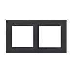 Simon 10 WC-R2xxxxxxx-49xx Ramka 2-krotna - uniwersalna poziom i pion; czarny