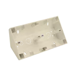 Simon 55 WMTP-NR2xxxxx-144 Puszka natynkowa narożna 2-krotna do ramek LINE/DUO; Szampański mat