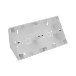 Simon 55 WMTP-NR2xxxxx-143 Puszka natynkowa narożna 2-krotna do ramek LINE/DUO; Aluminium mat