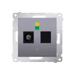 Simon 54 WMDE-011000-043 Gniazdo ekwipotencjalne pojedyncze (moduł); srebrny mat