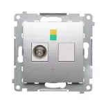 Simon 54 WMDE-011000-043 Gniazdo ekwipotencjalne pojedyncze (moduł); srebrny mat