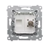 Simon 54 WMDE-011000-043 Gniazdo ekwipotencjalne pojedyncze (moduł); srebrny mat