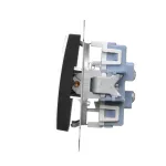 Simon 54 WMDL-06020x-049 Łącznik schodowy podwójny bez piktogramu (moduł) 10AX, 250V~, zaciski śrubowe; czarny