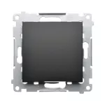 Simon 54 WMDL-06012x-049 Łącznik schodowy bez piktogramu (moduł) 16AX, 250V~, zaciski śrubowe; czarny