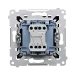 Simon 54 WMDL-0700xx-049 Łącznik krzyżowy bez piktogramu (moduł) 10AX, 250V~, szybkozłącza; czarny