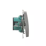 Simon Basic WMUL-010x2x-4011 Łącznik jednobiegunowy (moduł) 16AX, 250V~, zaciski śrubowe; srebrny mat