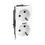 Simon Connect TSC-50010472-030 Gniazdo podwójne S500 Schuko 2x230V~ 16A; z sygnalizacją; śrubowe; czysta biel