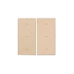 Simon 55 WMDL-K0x5xx-144 Klawisz podwójny do łącznika i przycisku roletowego podwójnego: SZP2M, SZW2M; Szampański mat