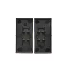 Simon 55 WMDL-K0x5xx-149 Klawisz podwójny do łącznika i przycisku roletowego podwójnego: SZP2M, SZW2M; Czarny mat