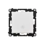 Simon 55 WMDL-0P15xx-111 Przycisk pojedynczy zwierny z podświetleniem LED (moduł) 10 AX, 250 V~, szybkozłącza; Biały mat