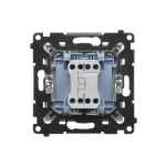 Simon 55 WMDL-0P15xx-111 Przycisk pojedynczy zwierny z podświetleniem LED (moduł) 10 AX, 250 V~, szybkozłącza; Biały mat