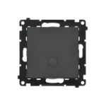 Simon 55 WMDL-0P15xx-149 Przycisk pojedynczy zwierny z podświetleniem LED (moduł) 10 AX, 250 V~, szybkozłącza; Czarny mat