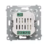 Simon 54 WMDR-17xxx1-011 Termostat programowalny z wyświetlaczem z wew/zewn czujnikiem temperatury, bez sondy (moduł) 16(2) A, 230V~; biały