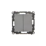 Simon 55 WMDL-01032X-116 Przycisk poczwórny (moduł) 10 AXm, 250 V~, szybkozłącza; Grafitowy mat