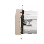 Simon 54 WMDR-17xxx1-044 Termostat programowalny z wyświetlaczem z wew/zewn czujnikiem temperatury, bez sondy (moduł) 16(2) A, 230V~; złoty mat