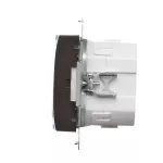 Simon 54 WMDR-17xxx1-046 Termostat programowalny z wyświetlaczem z wew/zewn czujnikiem temperatury, bez sondy (moduł) 16(2) A, 230V~; brąz mat