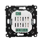 Simon 54 WMDR-17xxx1-049 Termostat programowalny z wyświetlaczem z wew/zewn czujnikiem temperatury, bez sondy (moduł) 16(2) A, 230V~; czarny