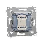 Simon 54 WMDL-010xxx-043 Łącznik jednobiegunowy (moduł) 10AX, 250V~, szybkozłącza; srebrny mat