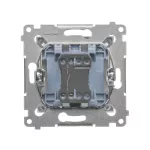 Simon 54 WMDL-010x2x-043 Łącznik jednobiegunowy (moduł) 16AX, 250V~, zaciski śrubowe; srebrny mat