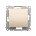 Simon 54 WMDL-010x2x-044 Łącznik jednobiegunowy (moduł) 16AX, 250V~, zaciski śrubowe; złoty mat