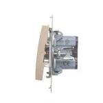 Simon 54 WMDL-010x2x-044 Łącznik jednobiegunowy (moduł) 16AX, 250V~, zaciski śrubowe; złoty mat