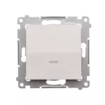 Simon 54 WMDL-011xxx-011 Łącznik jednobiegunowy z podświetleniem LED (moduł) 10AX, 250V~, szybkozłącza; biały